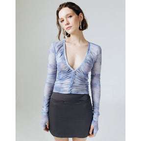 KARLIE SHEER HAND DETAILED TOP