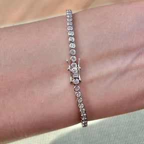 THE “POPPY” 2MM BEZEL TENNIS BRACELET