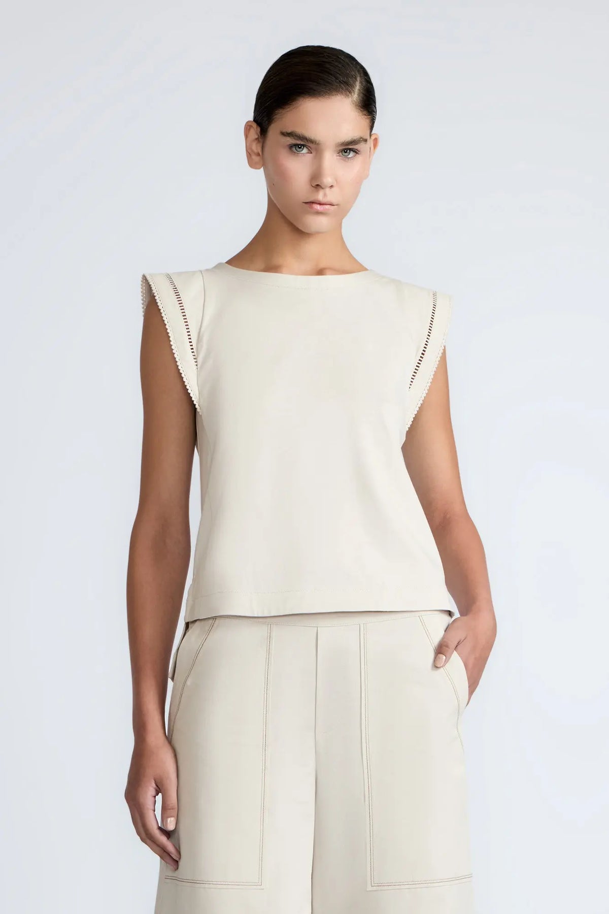 Regina Pima Cotton Knit Top | Pristine