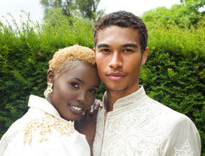 Ms Kabuki Embellished Suit Maxi- white