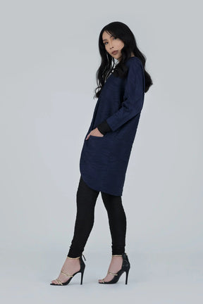 Conwave Knit Big Pocket Kimono Coat