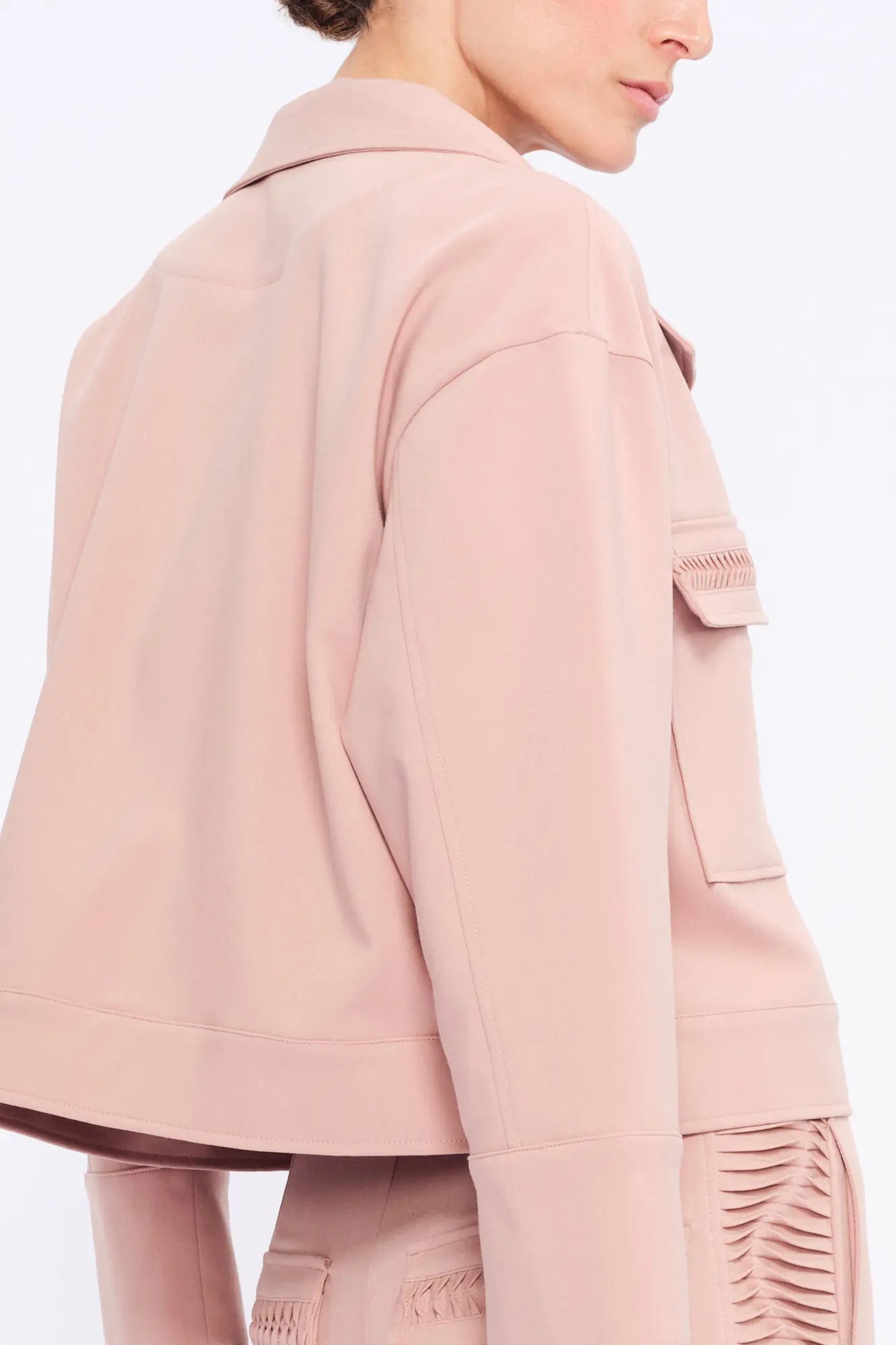Parker Tie-Front Jacket | Rose