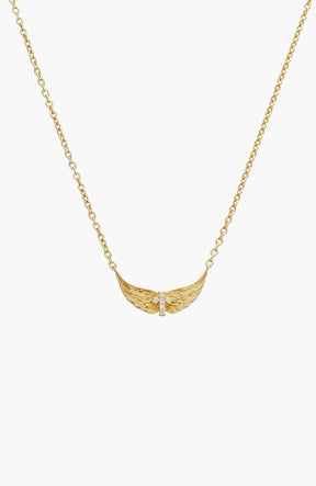 Divine Wings Mini Cross Necklace
