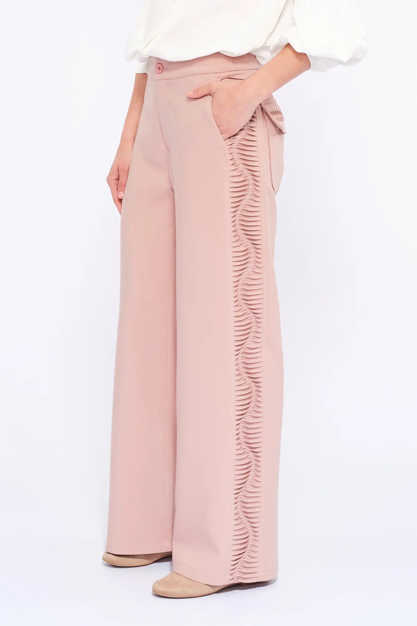 Parker Straight-Leg Trouser | Rose