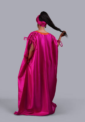 Picanto Pink Agbada Luxury kaftan Boubou dress