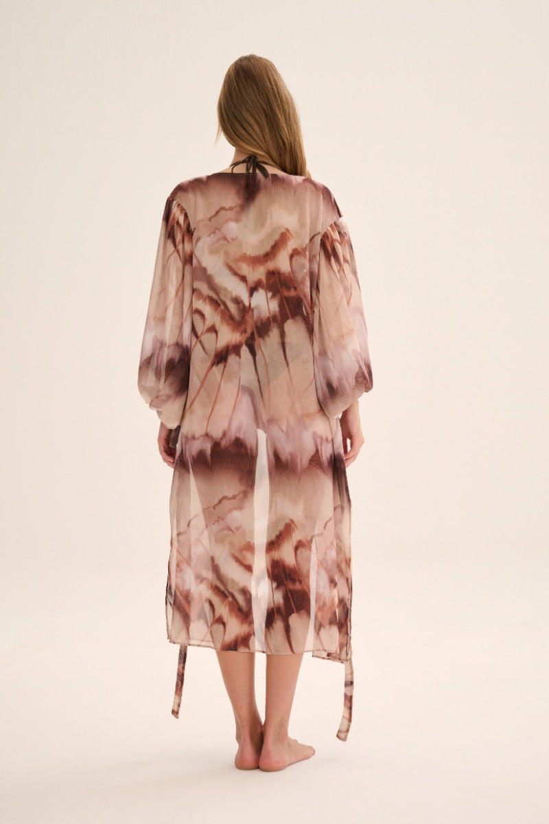KIMONO Dress Print Cafe