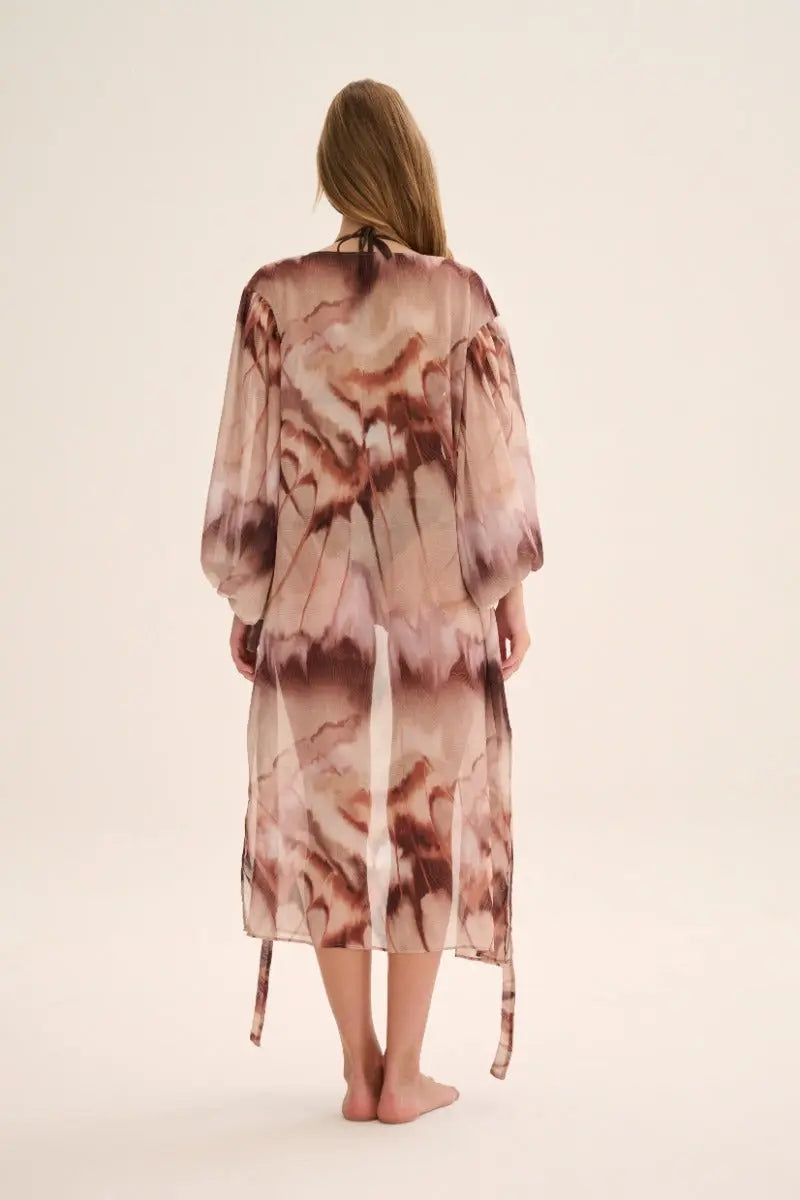 KIMONO Dress Print Cafe