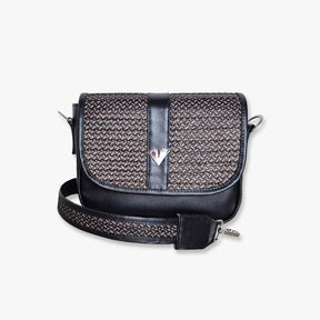 Leather Crossbody Bag Carriel Black