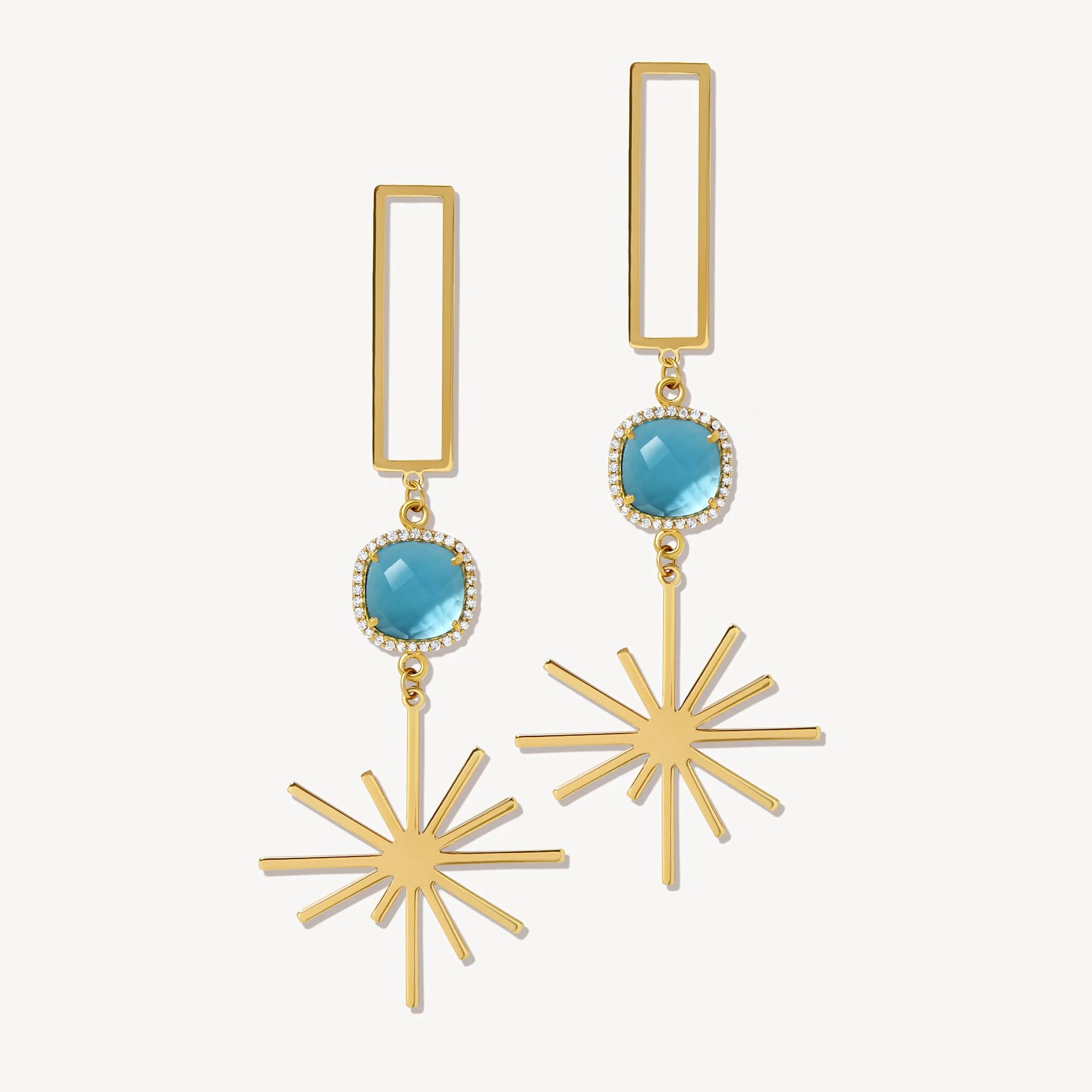Citrine Radiance Sunburst Earrings