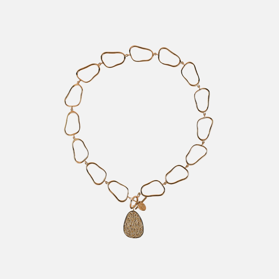 Elixir Gold & Green Statement Necklace