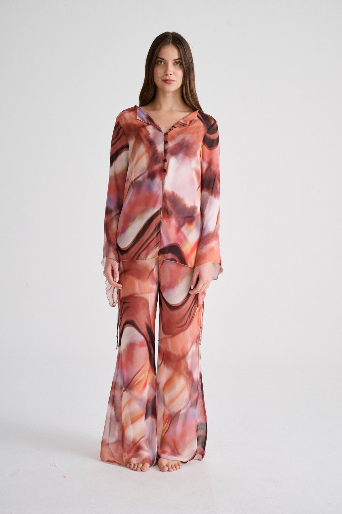 Orilla Bottom Print Rosa