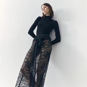 Mila See Thru Lace Skirt