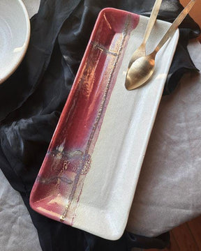 Mystic Horizon Artisan Rectangular Platter