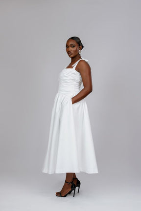 Ruched Midi Dress