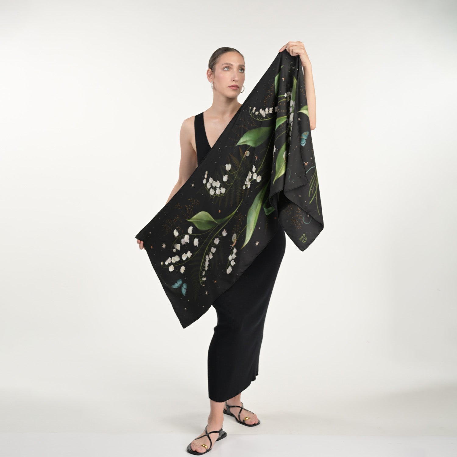 Lily Of The Valley Silk Scarf