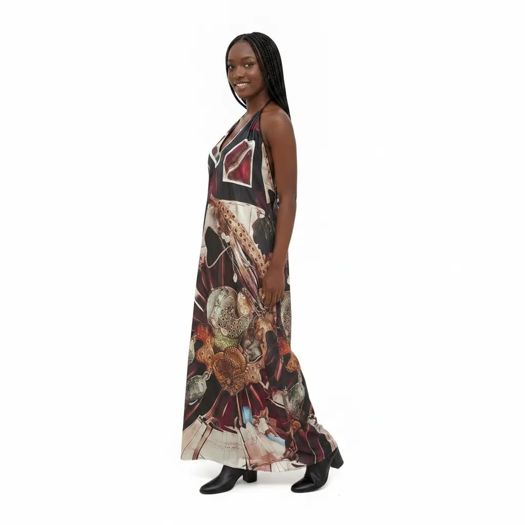Machina Afrofuturism Halter Dress