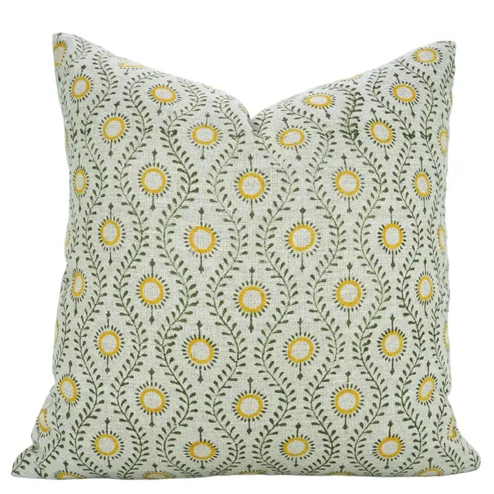 Floral Desgin Thick Linen Cushion Cover - Lehar