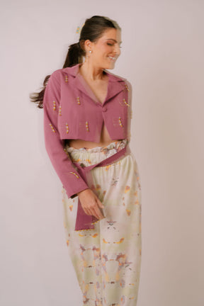 Lara Beaded Oversized Blazer