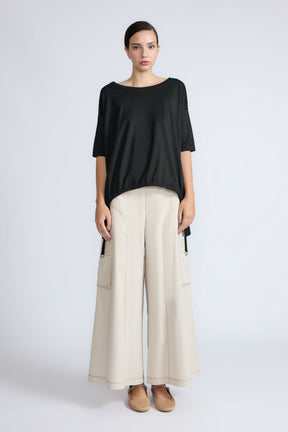Amaya Asymmetric Buckle Top