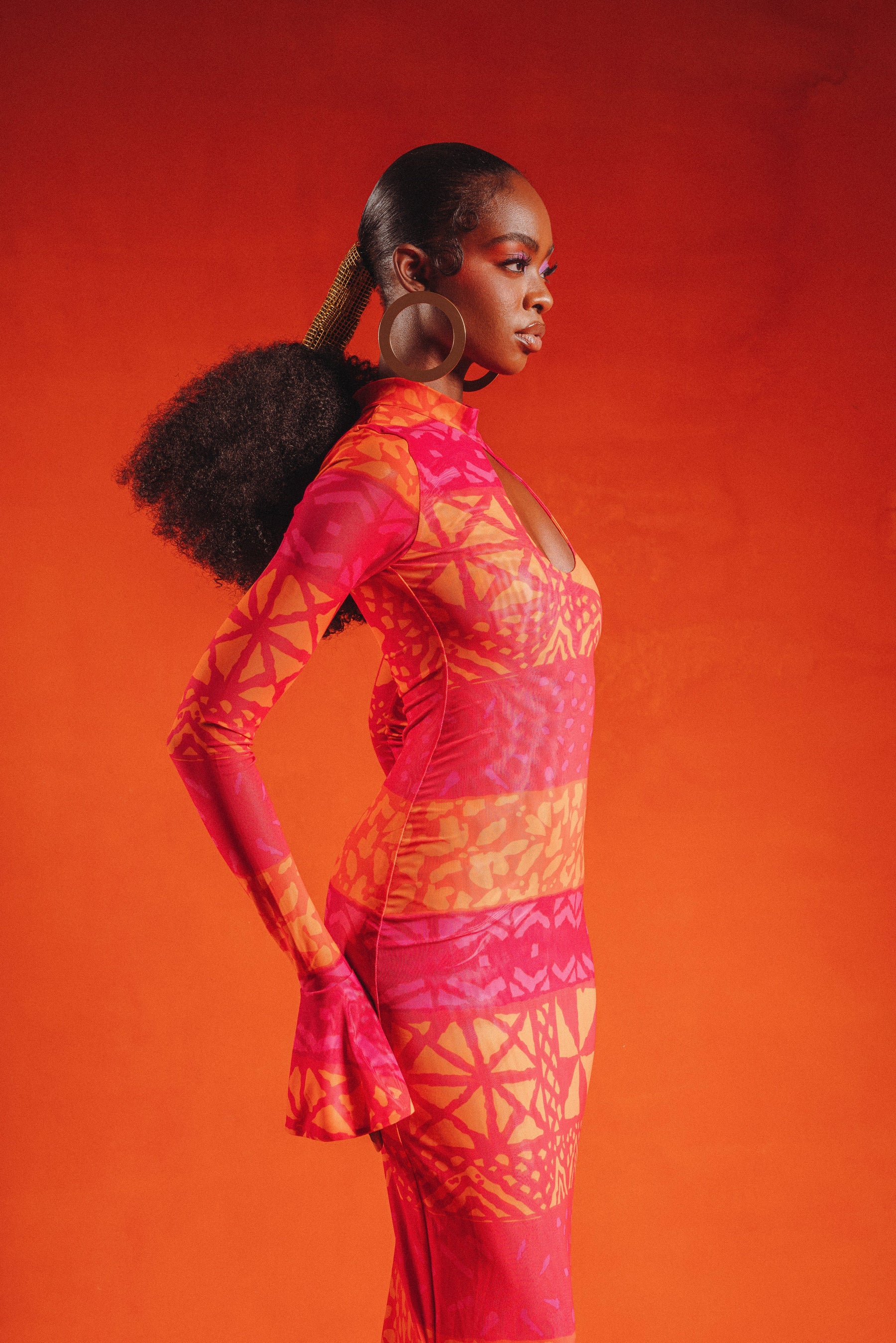 ANU PINK MERMAID MAXI DRESS