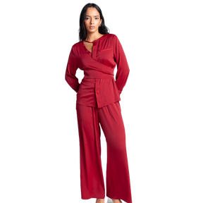 Long Sleeve Wrap Top