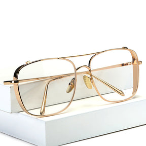 Round Big Frame Sunglasses - Clear