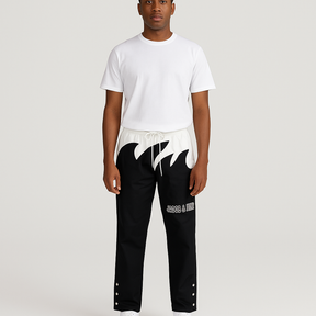 Black and White Wave Pants