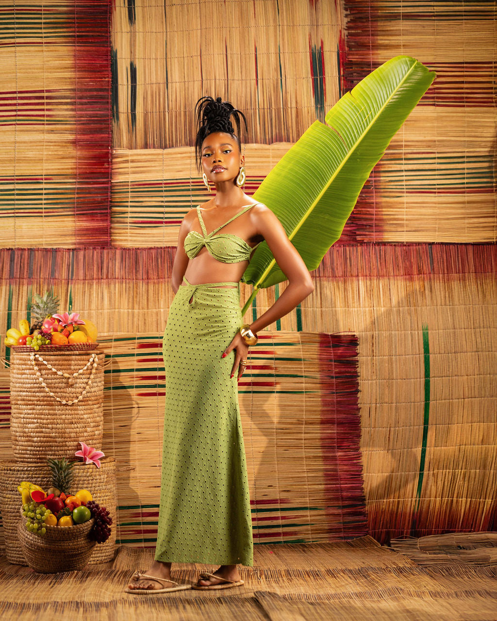 LOBSTER & PALAVA  IN LUSH GREEN