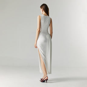 EVEL DRAPED DRESS