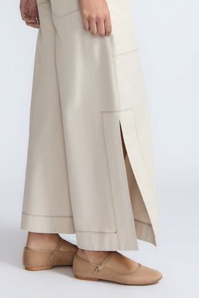 Zoe High-Rise Cotton Pants | Pristine