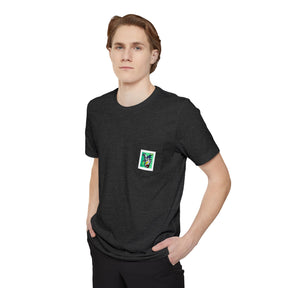 “Little Monster Tee”Colorful Graphic Pocket T-shirt, Casual Tee, Unisex Shirt, Summer Outfit, Gift for Him/Her, Stylish Pocket Tee