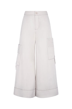 Belen Cotton Palazzo Pants | Pristine