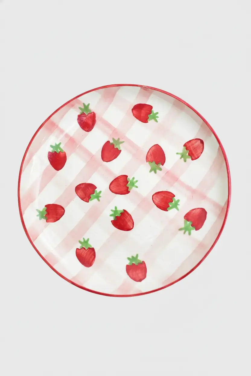 Dessert Plate - Strawberry Shortcake ( Set Of 2 ), 7 Inches