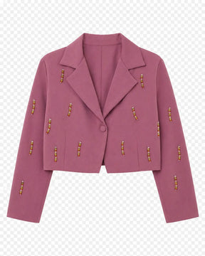 Lara Beaded Oversized Blazer