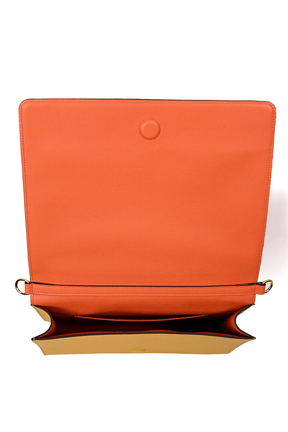 Artepara Autumn Signature Hand-Embroidered Leather Clutch