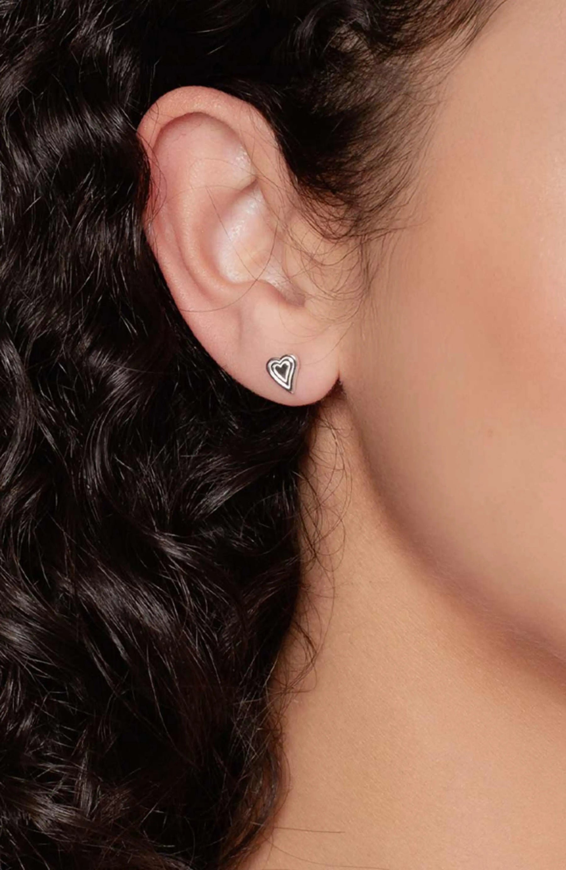 Emanate Love Heart Stud Earrings