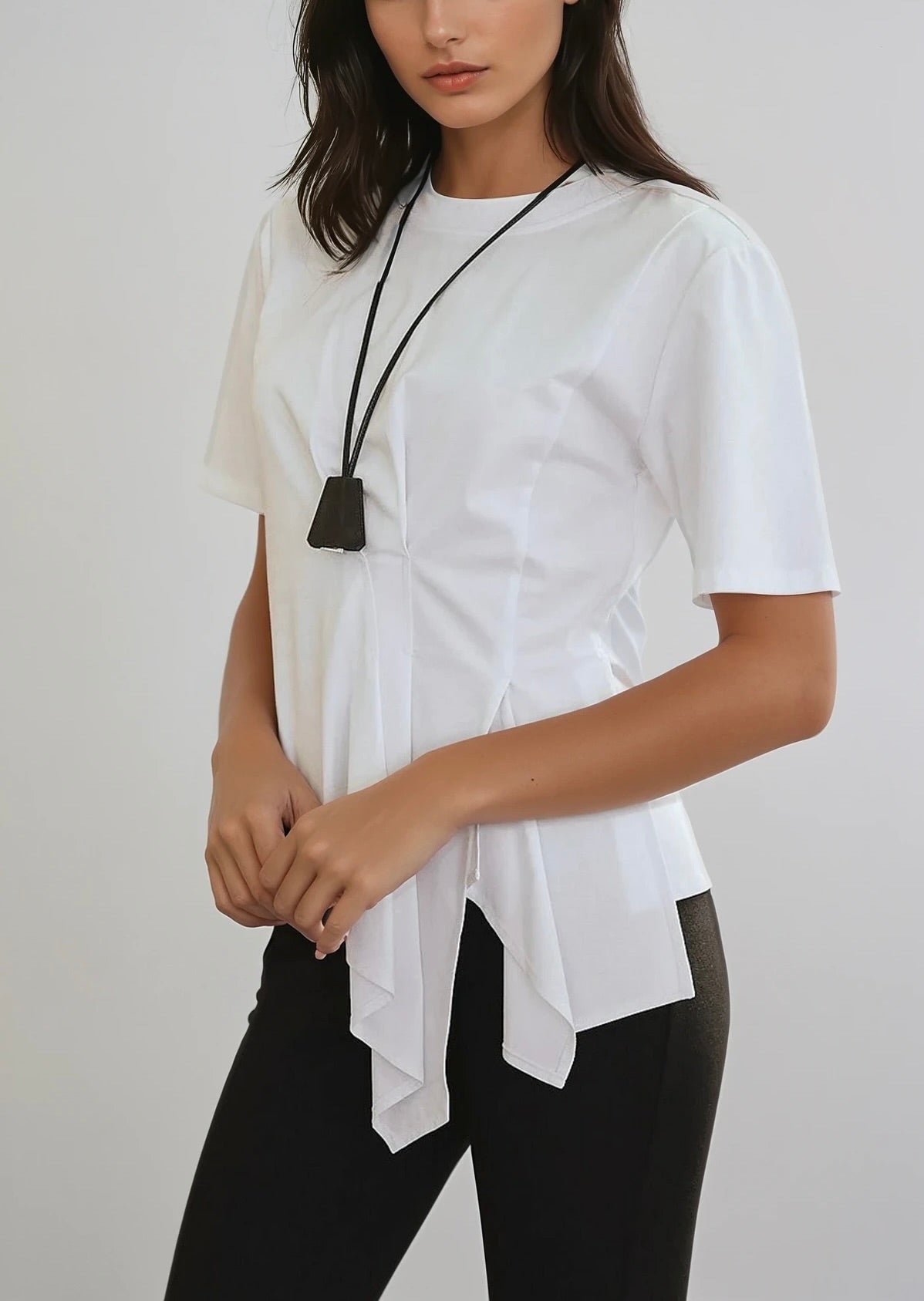 Élise Asymmetric Drape Top