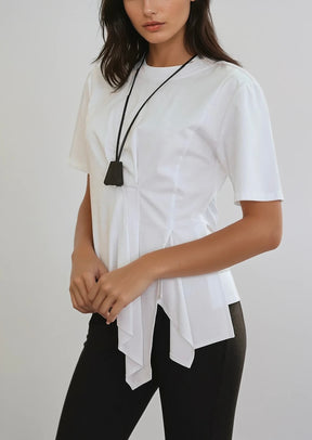 Élise Asymmetric Drape Top