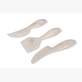 Resin Cheese Knife, Vanilla  (Set of 3)  - 6 Inches