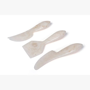 Resin Cheese Knife, Vanilla  (Set of 3)  - 6 Inches