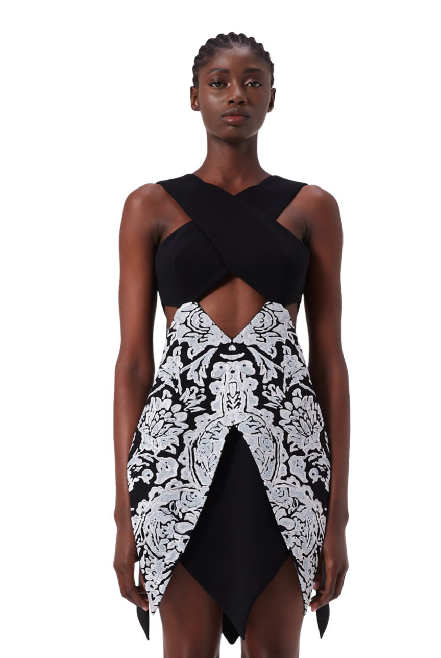 Lovelight Halter Neck Dress in Black