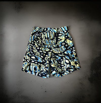 Blue and Black Gold Shorts