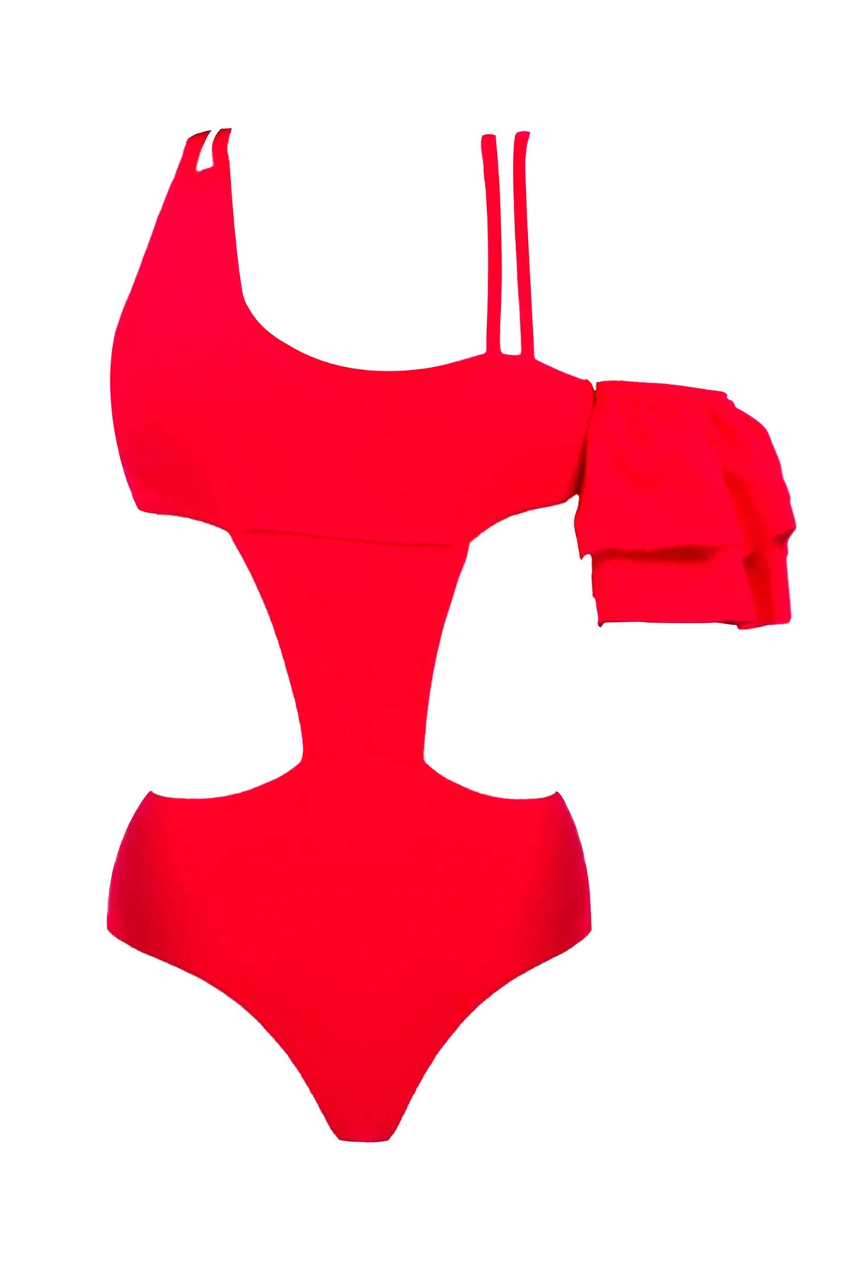 Rafa one piece swimsuit with ruffle sleeve