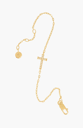 Delicate Cross Chain Breaker Bracelet