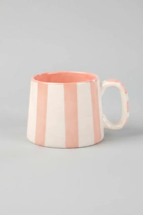 Ceramic Striped Coffee Cup Set - 220ml