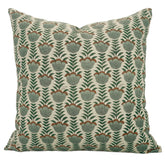 Lotus Decorative Floral Block Printed Pillow Cover