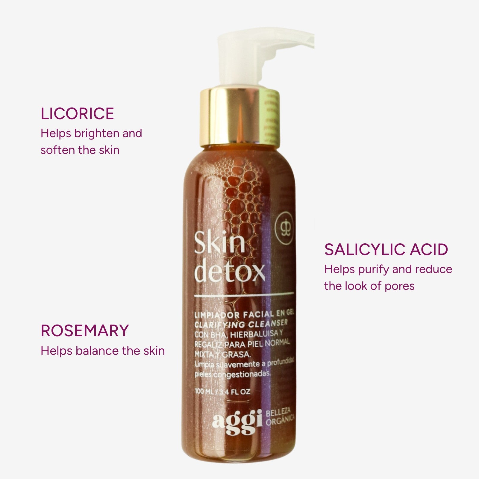 Skin Detox Purifying Licorice & Lemongrass Facial Cleanser