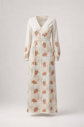 Maroa Linen-blend Printed Maxi Dress