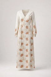 Maroa Linen-blend Printed Maxi Dress