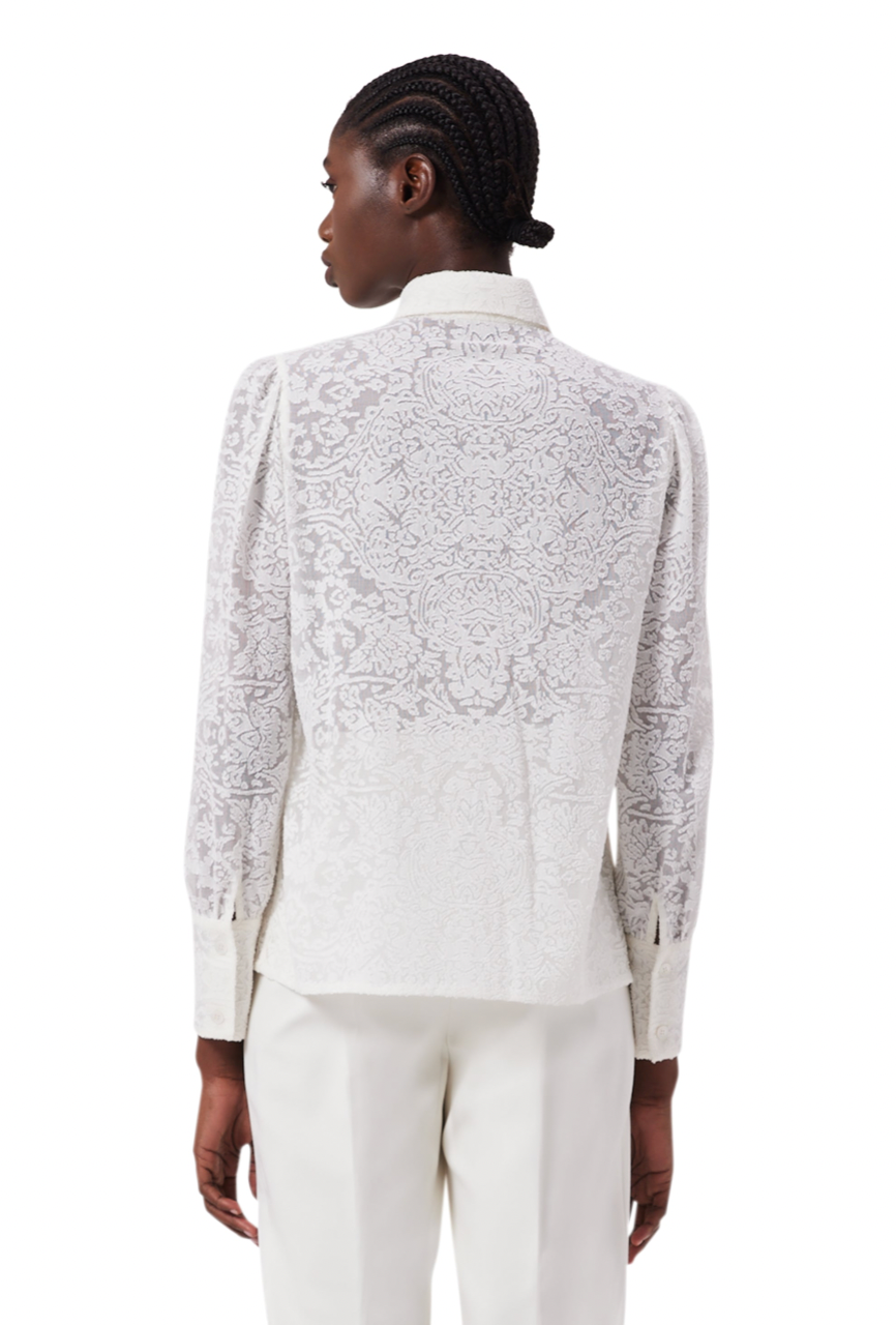 Eleanor Long Sleeve Blouse in White